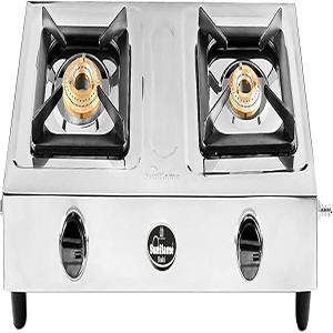 SUNFLAME G/STOVE D/BURNER S/S WITH ELECTRONIC IGNITION SYSTEM