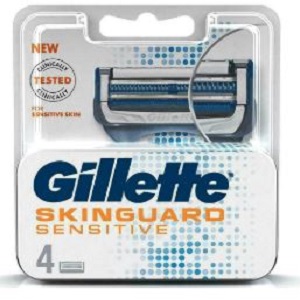 GILLETTE SKIN GUARD SENSITIVE CARTRIDGE 4'S PACK 1080