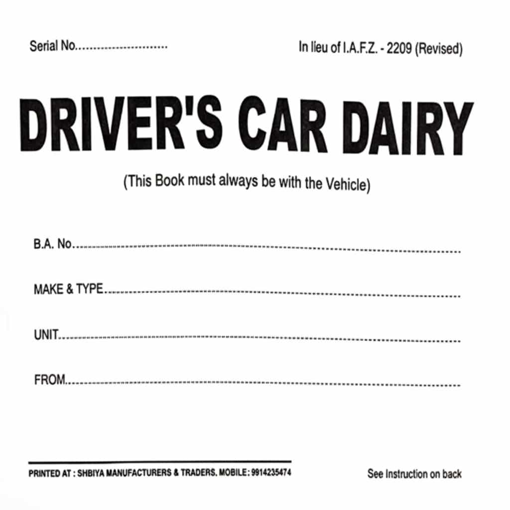 1764865763517 Driver Car Diary - Image 1