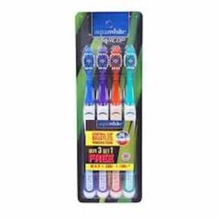 Aquawhite Starcop Toothbrush 4 Pcs Set (Buy 3 get 1 Free) 2154