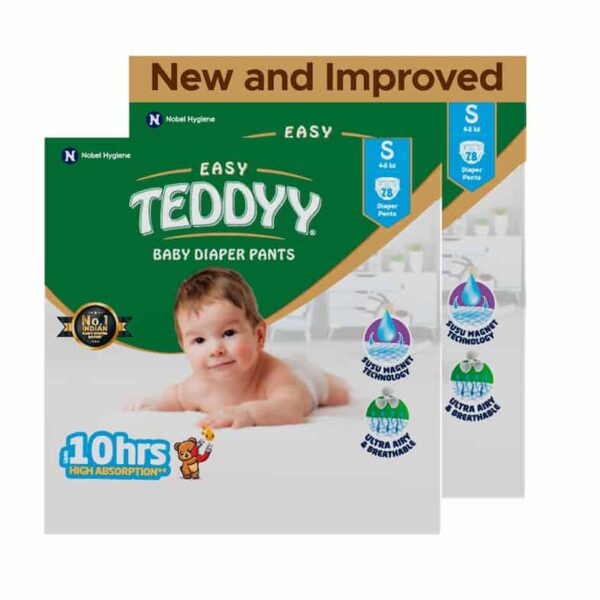EASY TEDDYY BABY DIAPER PANTS - SMALL - 46'S PACK 9816