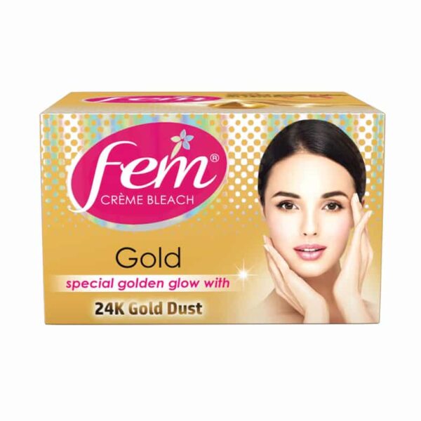 FEM FAIRNESS NATURALS GOLD CREME BLEACH 64 GMS (NO ADDED AMMONIA) 7306
