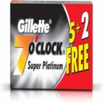 GILLETTE 7`O CLOCK SUPER PLATINUM BLADES (5 BLADES) 1024