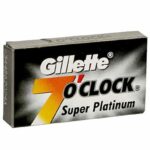GILLETTE 7'O CLOCK SUPER PLATINUM RAZOR + 2 BLADES 1060