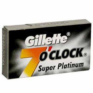 GILLETTE 7'O CLOCK SUPER PLATINUM RAZOR + 2 BLADES 1060