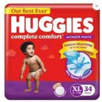 HUGGIES COMPLETE COMFORT WONDER PANTS EXTRA LARGE -34 6008