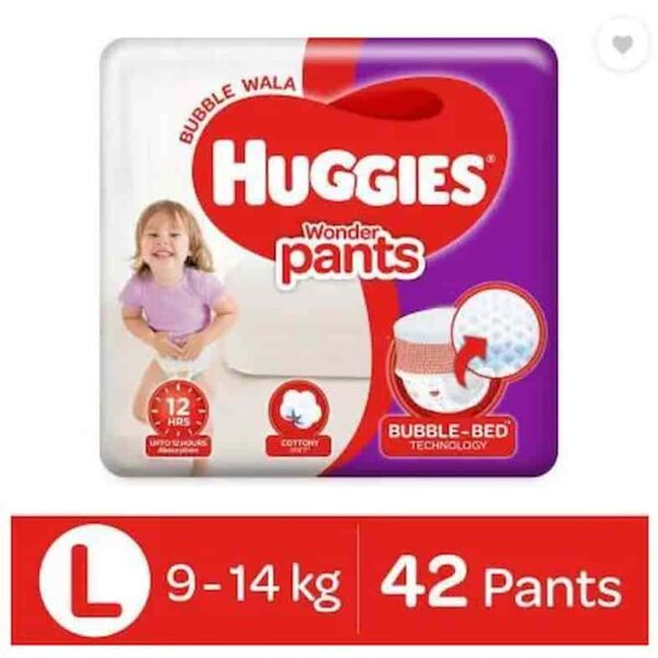 HUGGIES COMPLETE COMFORT WONDER PANTS LARGE -42 6006