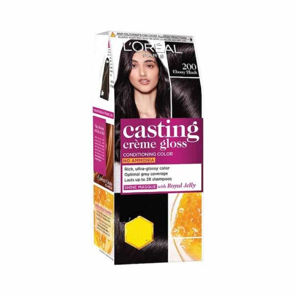 LOREAL CASTING CRÈME GLOSS SHADE NO 200 EBONY BLACK CONDITIONING COLOUR 5305
