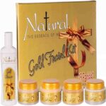 NATURAL BRAND NATURAL GOLD KIT 280GMS (GOLD CLEANER 120ML SCRUB 40GMS CREAM 40GMS GEL 40GMS & PACK 40GMS) 7177
