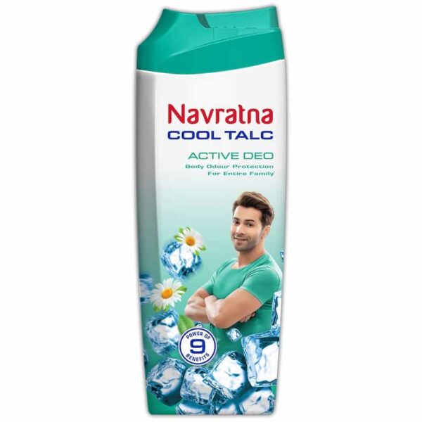 NAVRATNA COOL TALC ACTIVE DEO 100 GMS 9477