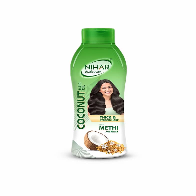NIHAR NATURALS COCONUT WITH METHI JASMINE HAIR OIL 400 ML 9614 NIHAR NATURALS COCONUT WITH METHI JASMINE HAIR OIL 400 ML 9614 - Image 1