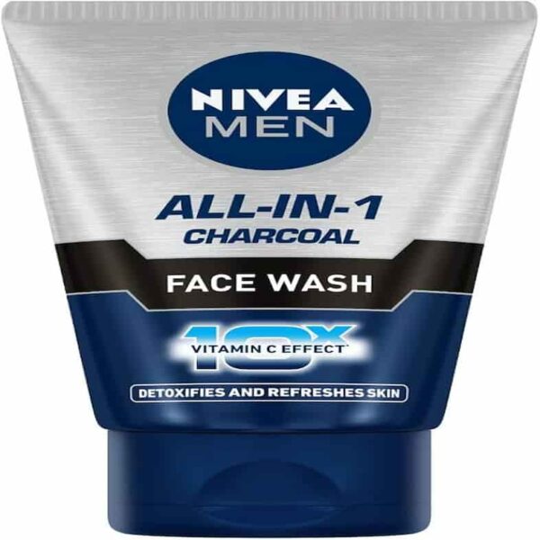 NIVEA MEN ALL-IN-1 CHARCOAL FACE WASH 100G 2686