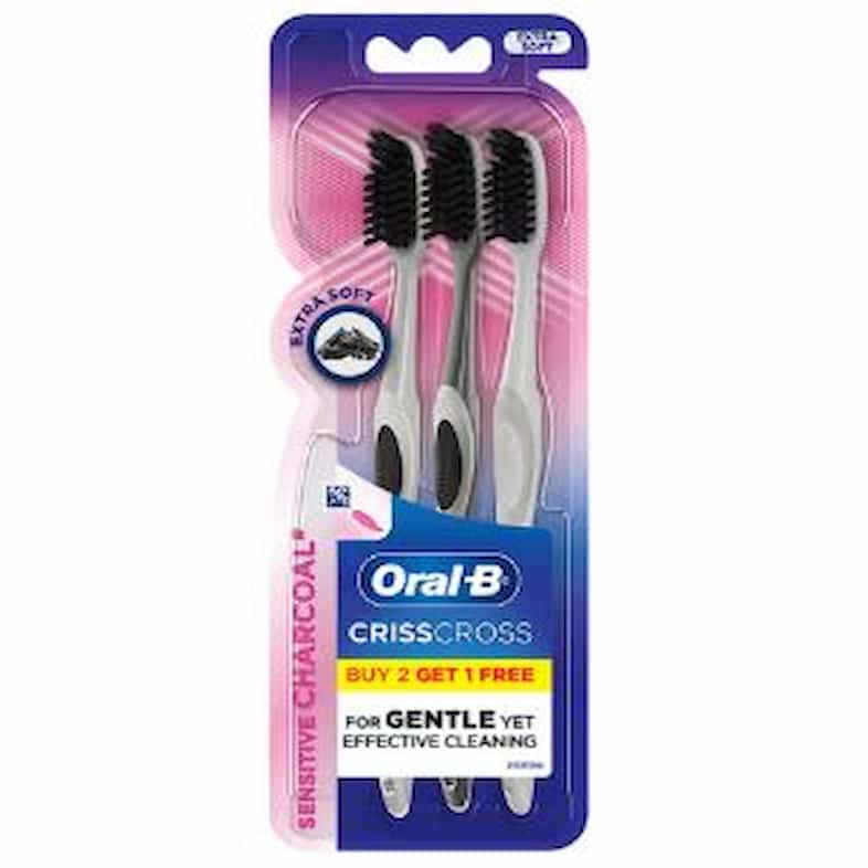 ORAL B PRO HEALTH ULTRATHIN CHARCOAL CRISS CROSS EXTRA SOFT BUY 2 GET 1 FREE TOOTHBRUSH 2205 ORAL B PRO HEALTH ULTRATHIN CHARCOAL CRISS CROSS EXTRA SOFT BUY 2 GET 1 FREE TOOTHBRUSH 2205 - Image 1