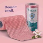 ORIGAMI NON WOVEN KITCHEN TOWELS (WASHABLE & REUSABLE) 80 PULLS - 23CM x 21CM 8410