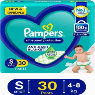 PAMPERS ALL ROUND PROTECTION PANTS S-30 DIAPERS 9806