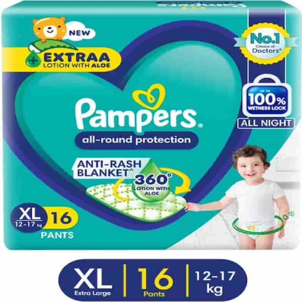 PAMPERS ALL ROUND PROTECTION PANTS XL-16 DIAPERS 9808