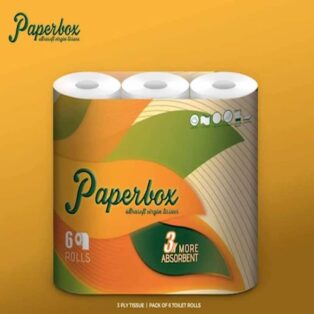 PAPERBOX TOILET ROLL PACK OF 6 X 100G 9852