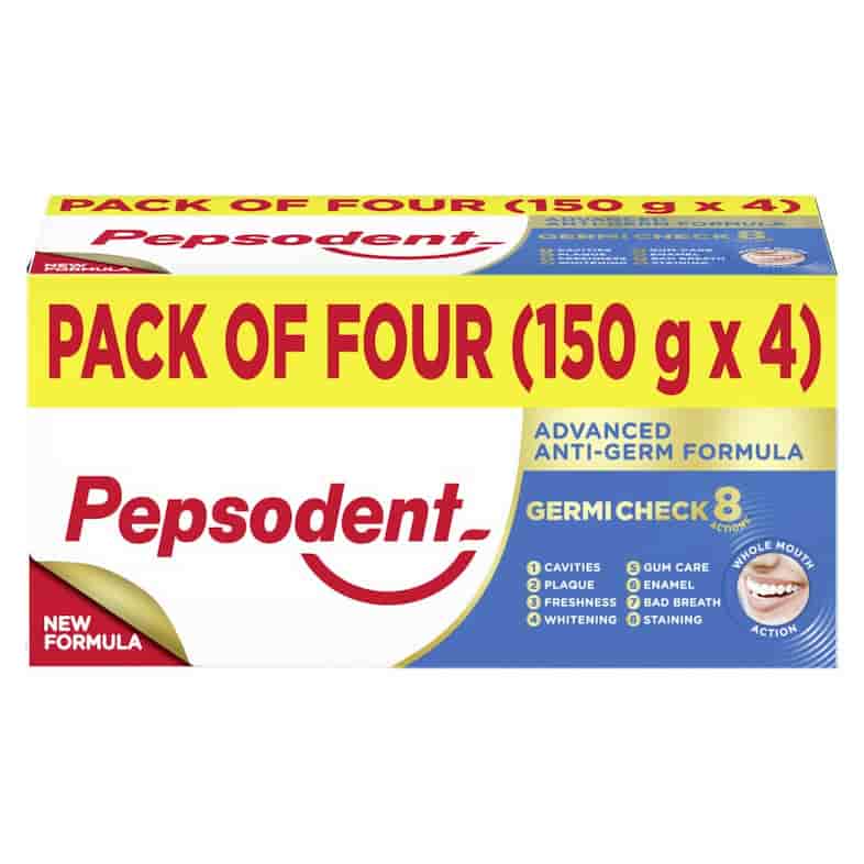 PEPSODENT GERMI CHECK 8 ACTION 150 + 150 GM TOOTHPASTE 4038 PEPSODENT GERMI CHECK 8 ACTION 150 + 150 GM TOOTHPASTE 4038 - Image 1
