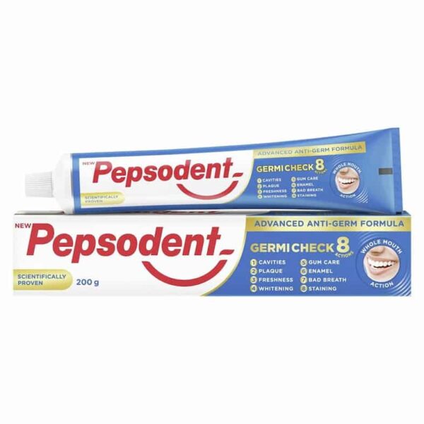 PEPSODENT GERMI CHECK 8 ACTIONS TOOTH PASTE 200 GMS 4056
