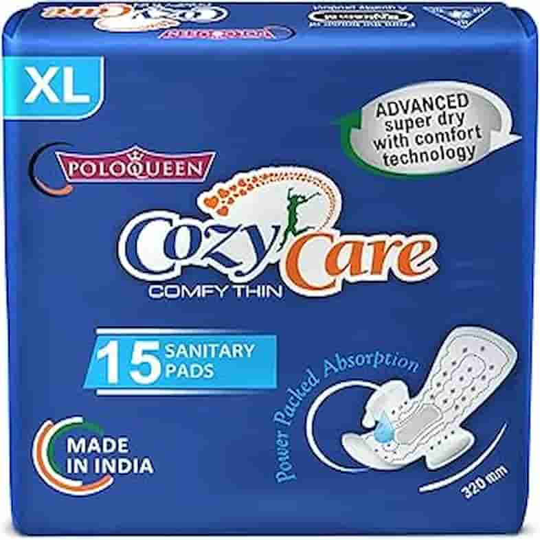 Polo Queen cozy Care comfy Thin Sanitary Pad XL-Size 15 Pc Pack 8578 Polo Queen cozy Care comfy Thin Sanitary Pad XL-Size 15 Pc Pack 8578 - Image 1