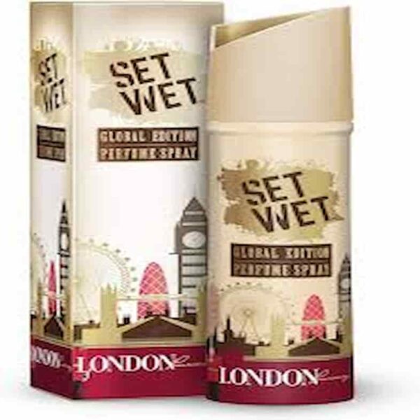 SET WET GLOBAL EDITION PERFUME SPRAY 120 ML (LONDON LUXURY) 8054