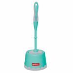 SPOTZERO BRAND TOILET BRUSH WITH CADDY ROUND 2103
