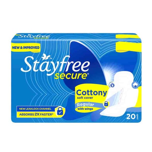 STAYFREE SECURE REGULAR COTTONY SOFT COVER WITH WINGS 7`S 9758