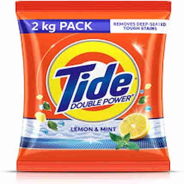 TIDE DETERGENT POWDER WITH DOUBLE POWER LEMON & MINT 2 KG 9319