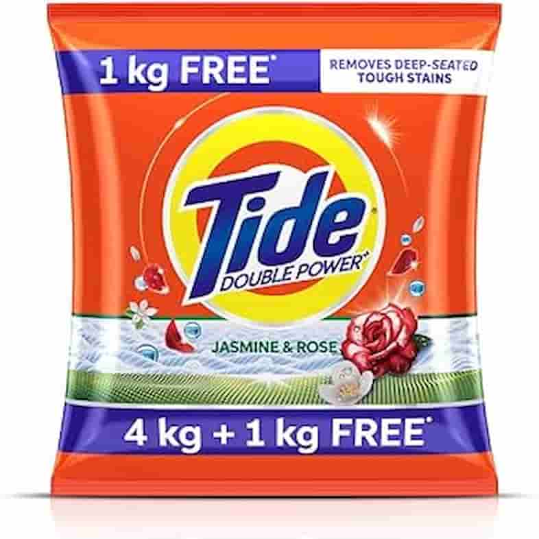 TIDE DETERGENT POWDER WITH DOUBLE POWER LEMON & MINT 4 KG + 1 KG = 5 KG 9295 TIDE DETERGENT POWDER WITH DOUBLE POWER LEMON & MINT 4 KG + 1 KG = 5 KG 9295 - Image 1
