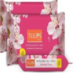 Tulips Refreshing Wet Wipes, Floral Fragrance Summer Fresh, 20 Wipes 8354