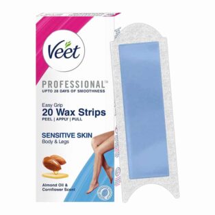 VEET PROFESSIONAL FULL BODY WAX STRIPS SENSITIVE SKIN 20 STRIPS 9984