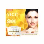 VLCC GOLD FACIAL KIT - GOLD SCRUB, GOLD PEEL - OFF 40 GMS + 16 ML MASK, GOLD GEL & GOLD CREAM 7350
