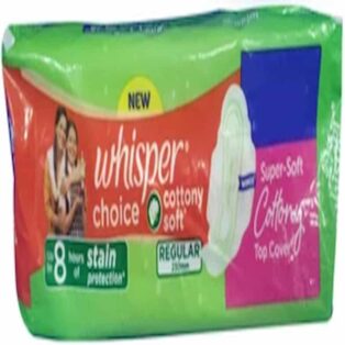 WHISPER CHOICE COTTONY SOFT 6's PADS 9743