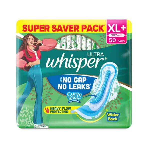 WHISPER ULTRA - HYGIENE + COMFORT XL 6 PADS 9744