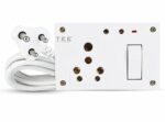 16 Amp Heavy-Duty Extension Board (Also commonly known as a Power Board, Combined Switch & Socket Box, or AC/Geyser Extension Point)