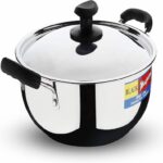 BLACK MAGNUM STAINLESS STEEL DEEP KADAI 3.4 LTR MODEL NO. SKH-3 14149