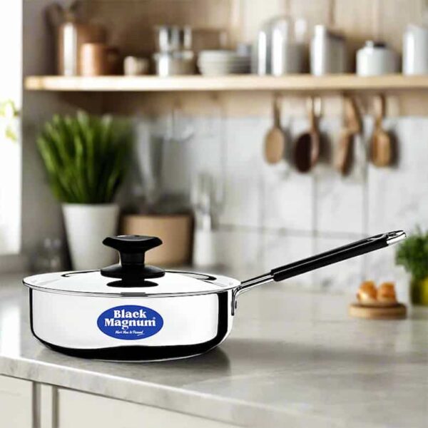 BLACK MAGNUM STAINLESS STEEL FRY PAN 1.850 LTR MODEL NO. SFP-2 14153