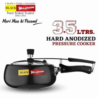 BLACK MAGNUM STAINLESS STEEL HANDI PRESSURE COOKER 3.5 LTR MODEL NO. IBSH-2 14147