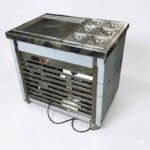 Commercial Fried Ice Cream Roll Machine (Single Pan with Topping Tanks)