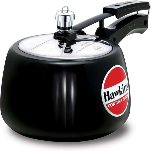 HAWKINS CONTURA BLACK PRESSURE COOKER 3 LITRE 14000