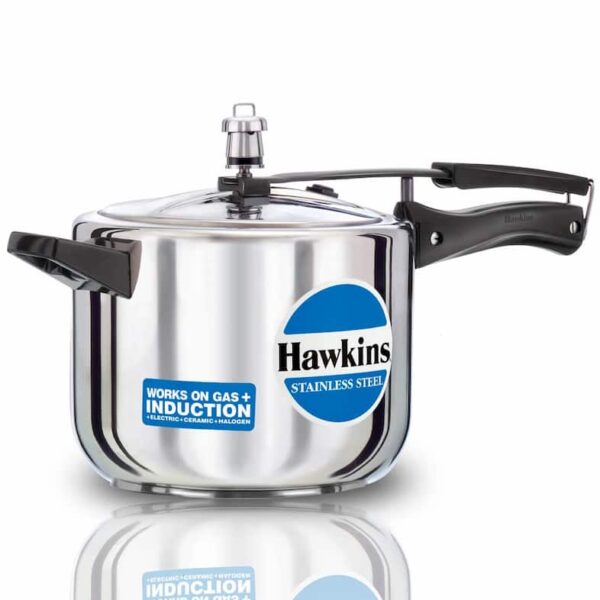 HAWKINS PRESSURE COOKER STAINLESS STEEL 5 LITRE INDUCTION COMPATIBLE (B 30) 14051