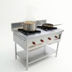 Heavy-Duty Stainless Steel 2-Burner Commercial Gas Range