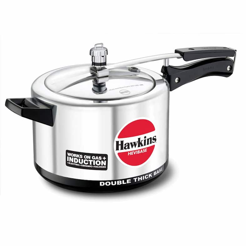 MODEL H56 HAWKINS INDUCTION COMPATIBLE HEVIBASE PRESSURE COOKER 5 LTR 13187 MODEL H56 HAWKINS INDUCTION COMPATIBLE HEVIBASE PRESSURE COOKER 5 LTR 13187 - Image 1
