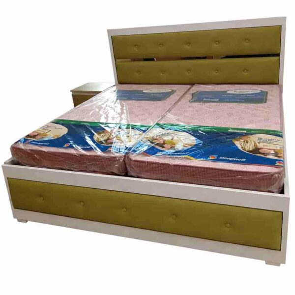 Modern Brown Wooden Single Bed, Without Storage