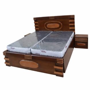 Wooden Single Bed, With Storage