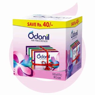 ODONIL AIR FRESHENER 48 GM MIX PACK OF 4 SAVE RS.40 (MYSTIC ROSE, JASMINE MIST, ORCHID DEW, LAVENDER MEADOWS) 13055