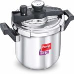 PRESTIGE CLIP-ON SVACHH STAINLESS STEEL PRESSURE COOKER 5.0 L WITH GLASS LID 14140