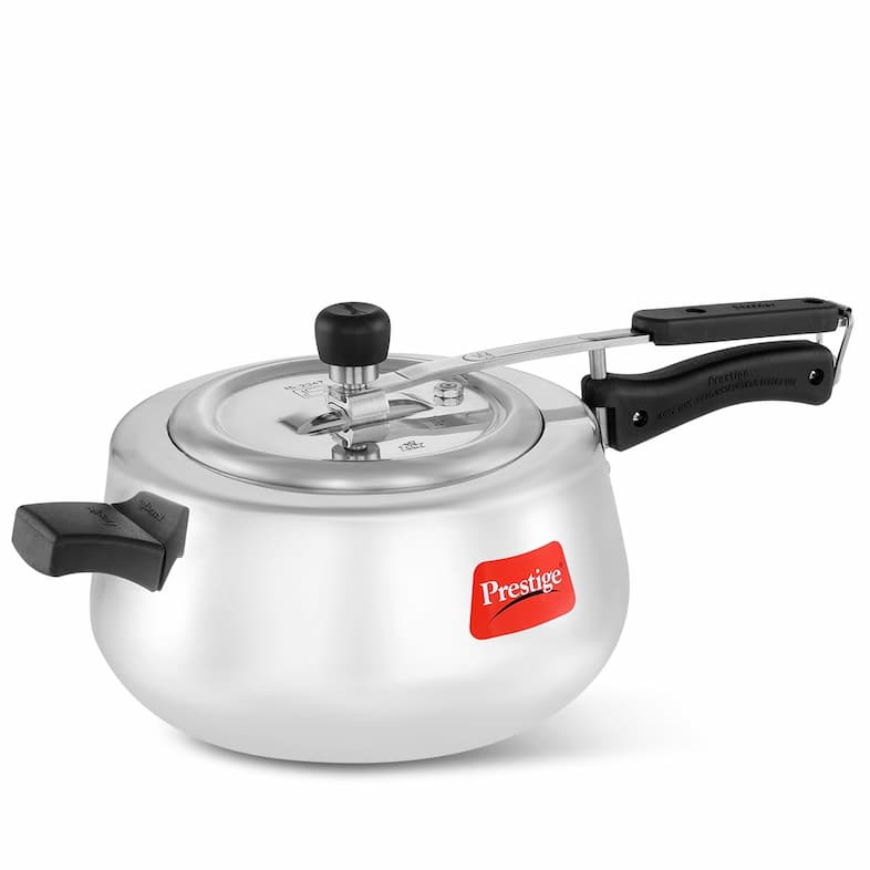 PRESTIGE NAKSHATRA CUTE SVACHH ALUMINIUM PRESSURE COOKER 3.0 L (POLISHED) 14100 PRESTIGE NAKSHATRA CUTE SVACHH ALUMINIUM PRESSURE COOKER 3.0 L (POLISHED) 14100 - Image 1