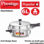 PRESTIGE POPULAR PLUS ALUMINIUM SENIOR DEEP PAN PRESSURE COOKER 6.0 L 14093