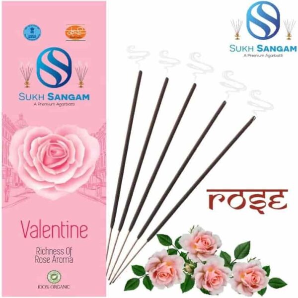 SANGAM ROSE AGARBATTI (2 IN 1) 100 STICKS 13066